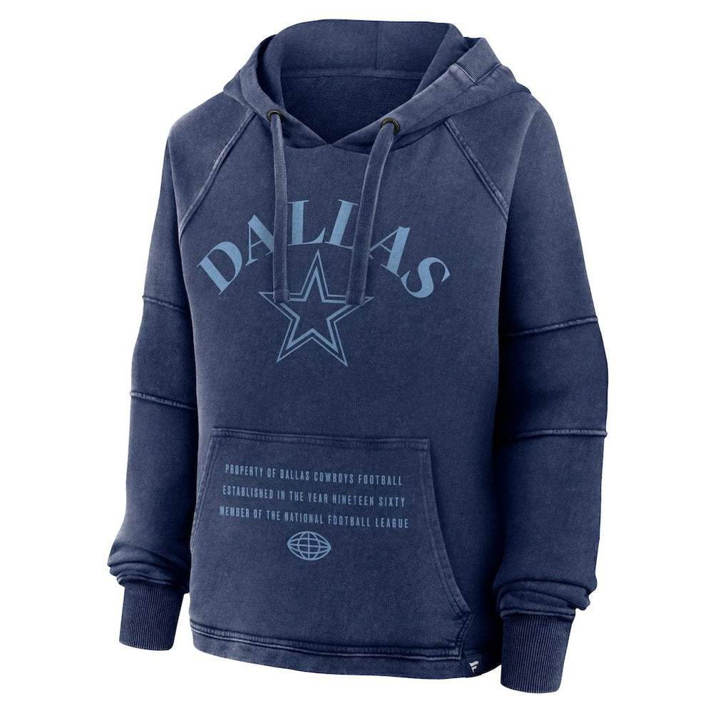Dallas Cowboys Fanatics Women's Oversized Raglan Gridiron Hoodie