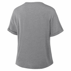 Dallas Cowboys Fanatics Women's Pennant Wave Tribute Tri-Blend Boxy T-Shirt