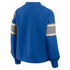 Dallas Cowboys Fanatics Oversized Hometown Toss Sweep Mock Neck Pullover