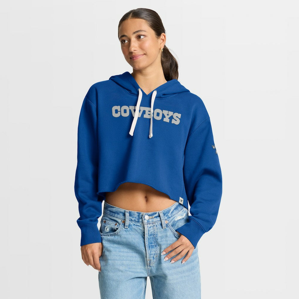 Dallas Cowboys Fanatics Women's Oversized Hometown Heritage Cropped Hoodie