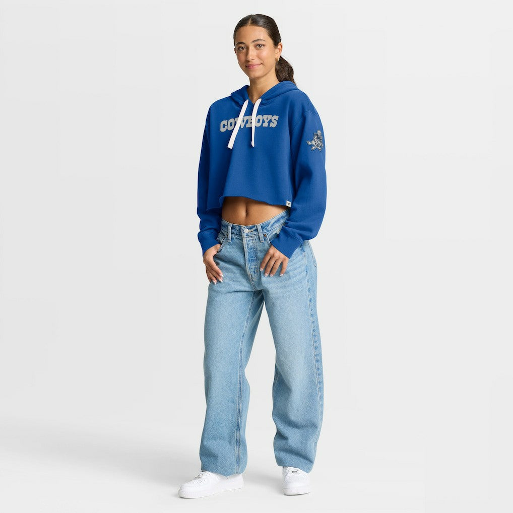 Dallas Cowboys Fanatics Women's Oversized Hometown Heritage Cropped Hoodie