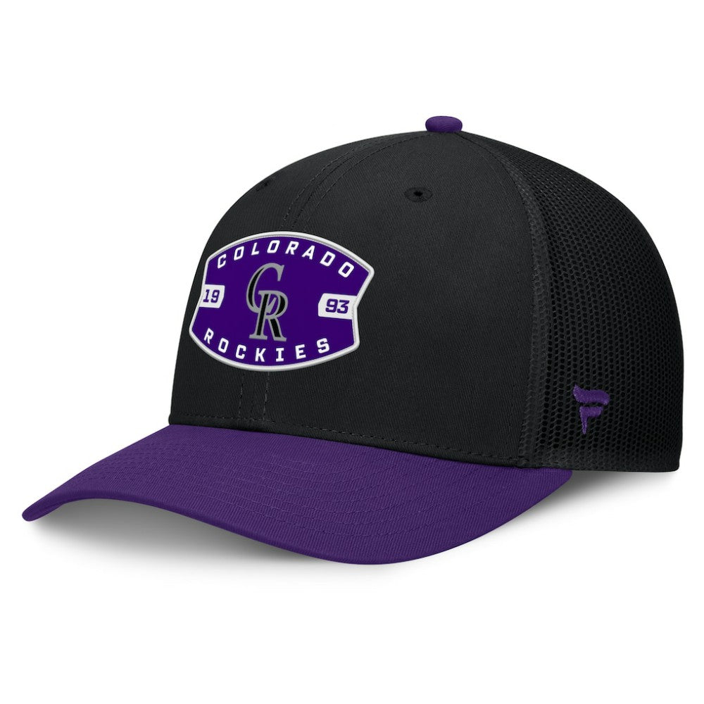 Colorado Rockies Fanatics Cutoff Adjustable Trucker Hat | MLB Discount