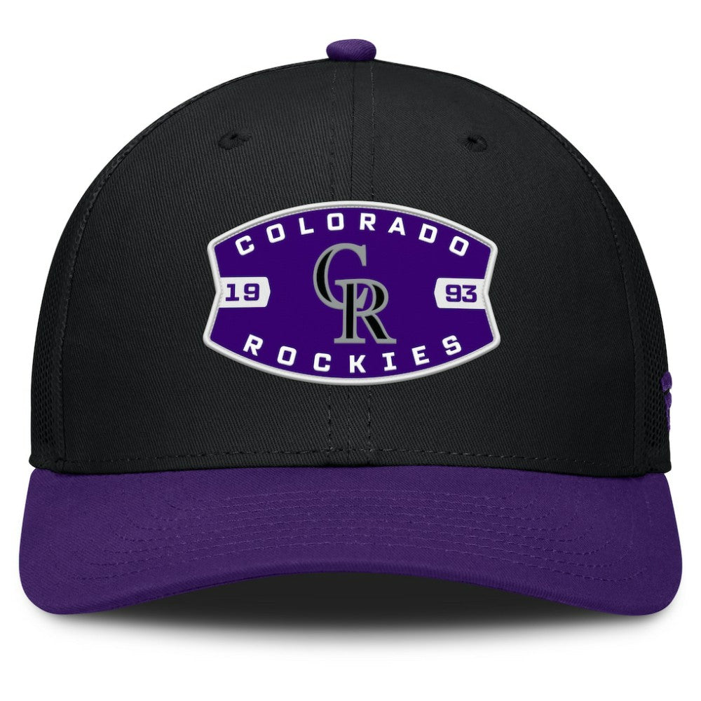 Colorado Rockies Fanatics Cutoff Adjustable Trucker Hat | MLB Discount