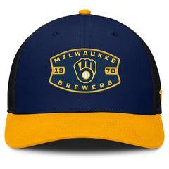Milwaukee Brewers Fanatics Cutoff Adjustable Trucker Hat | MLB Outlet