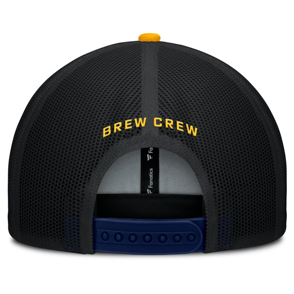 Milwaukee Brewers Fanatics Cutoff Adjustable Trucker Hat | MLB Outlet