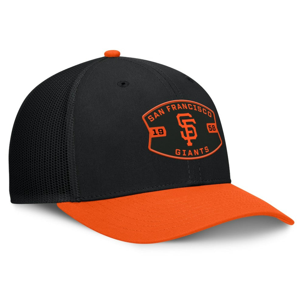 San Francisco Giants Fanatics Cutoff Adjustable Trucker Hat | MLB For sale