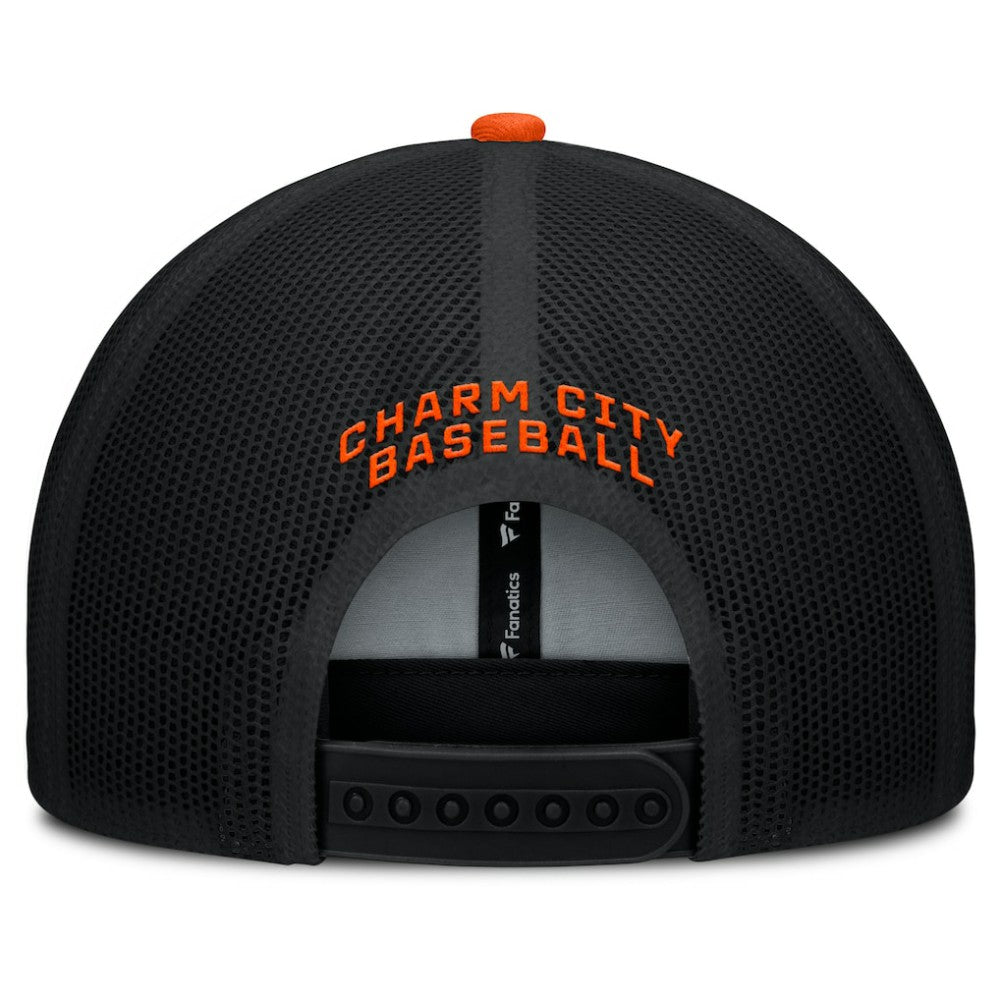 Baltimore Orioles Fanatics Cutoff Adjustable Trucker Hat | MLB Near me