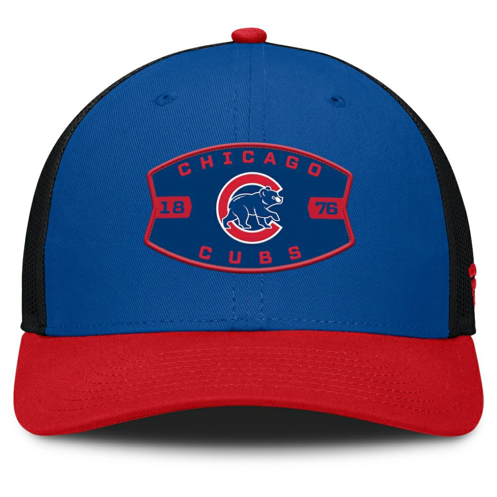 Chicago Cubs Fanatics Cutoff Adjustable Trucker Hat | MLB Online
