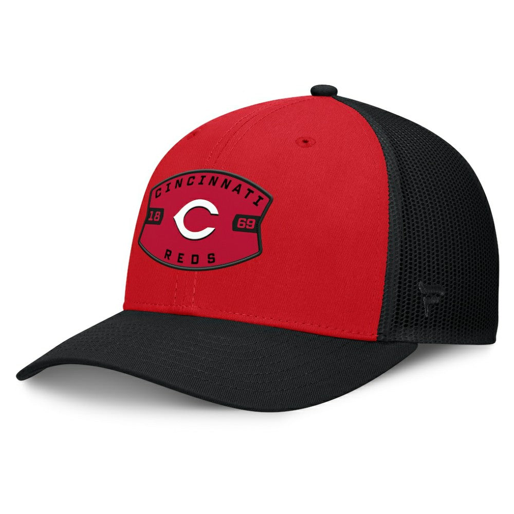 Cincinnati Reds Fanatics Cutoff Adjustable Trucker Hat | MLB Sale