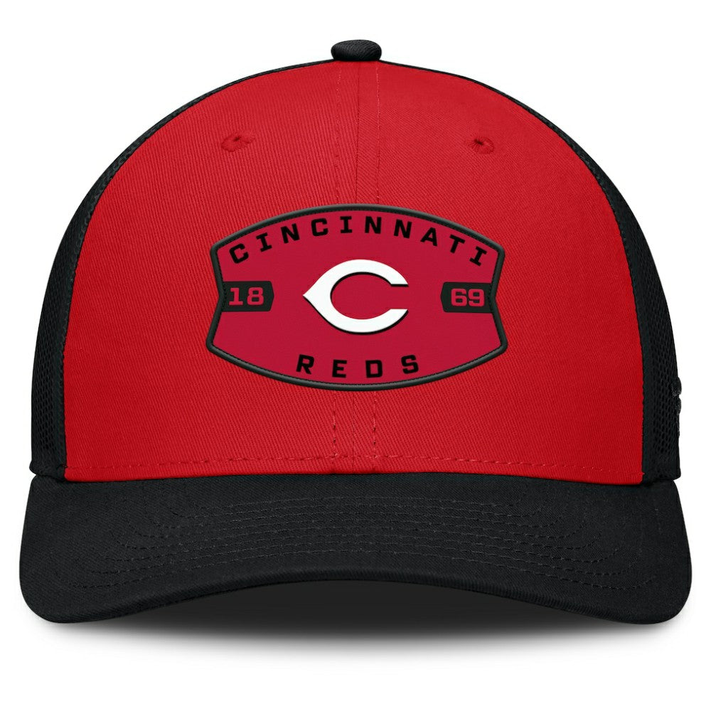Cincinnati Reds Fanatics Cutoff Adjustable Trucker Hat | MLB Sale