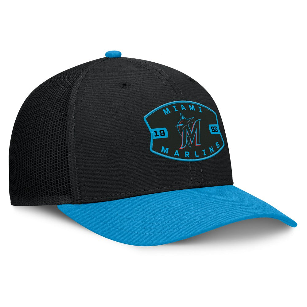 Miami Marlins Fanatics Cutoff Adjustable Trucker Hat | MLB For sale