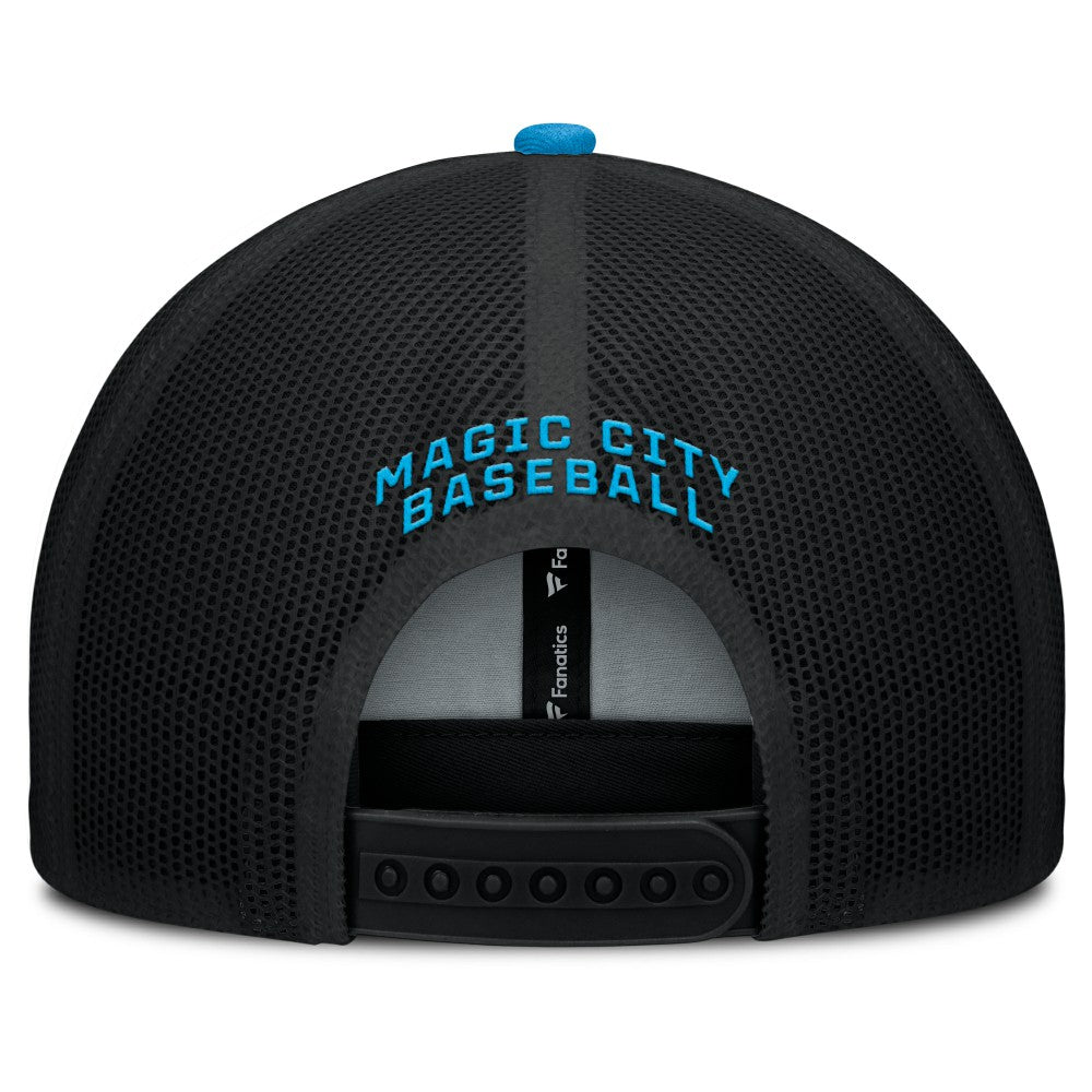Miami Marlins Fanatics Cutoff Adjustable Trucker Hat | MLB For sale