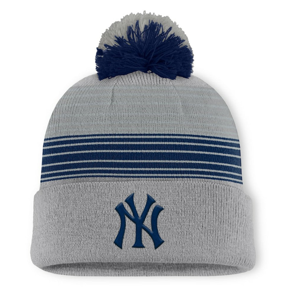 New York Yankees Fanatics Balk Cuffed Knit Hat with Pom | MLB Shop