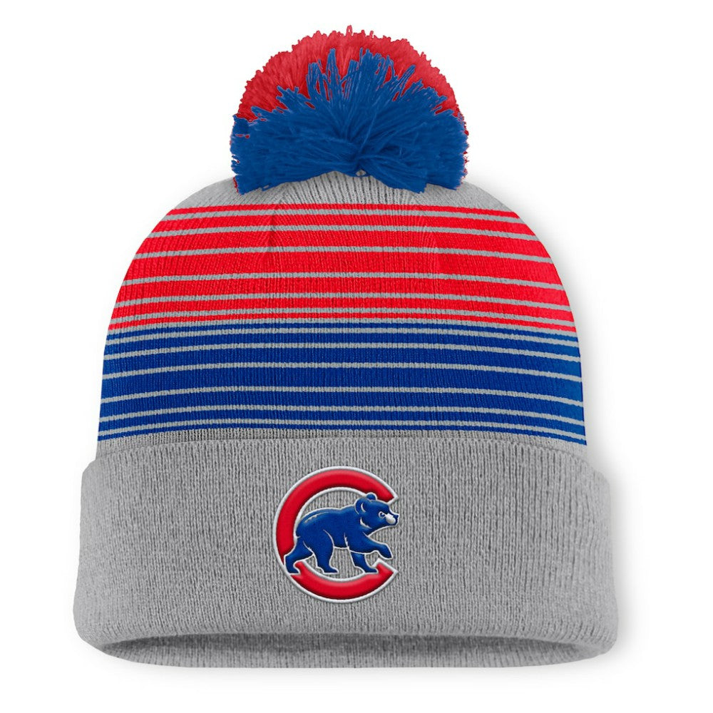 Chicago Cubs Fanatics Balk Cuffed Knit Hat with Pom | MLB Shop