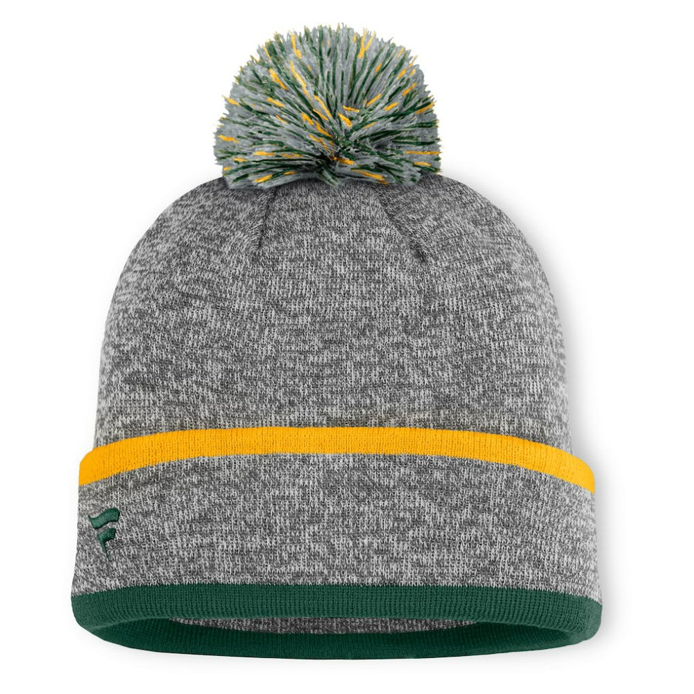 Athletics Fanatics Backstop Cuffed Knit Hat with Pom | MLB Outlet