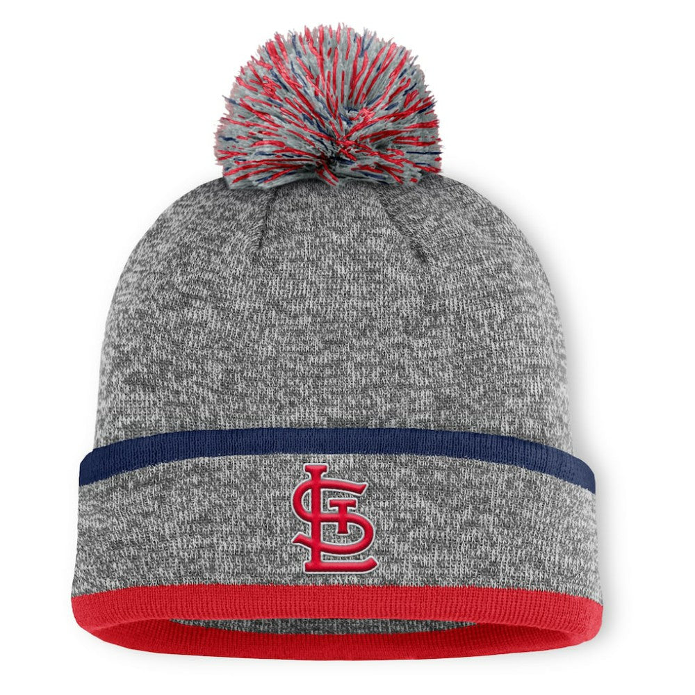 St. Louis Cardinals Fanatics Backstop Cuffed Knit Hat with Pom | MLB Shop