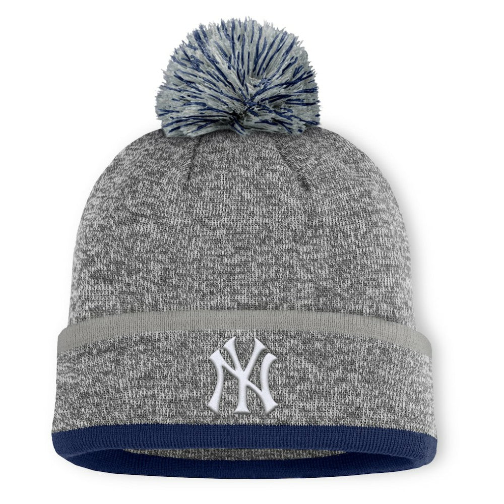 New York Yankees Fanatics Backstop Cuffed Knit Hat with Pom | MLB Shop