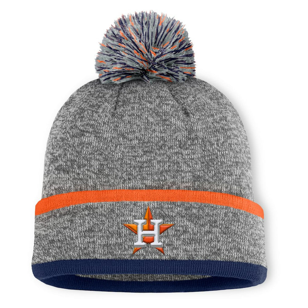 Houston Astros Fanatics Backstop Cuffed Knit Hat with Pom | MLB New