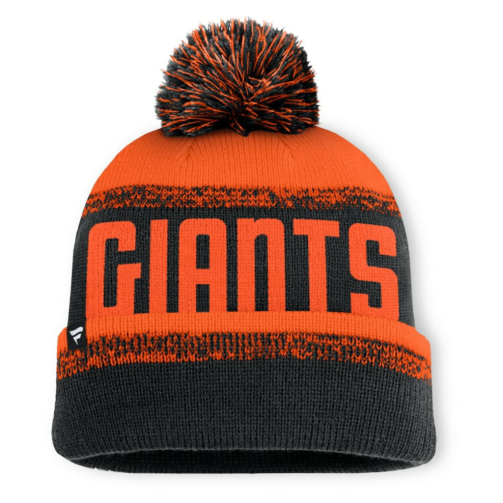 San Francisco Giants Fanatics No-Doubter Cuffed Knit Hat with Pom | MLB Online