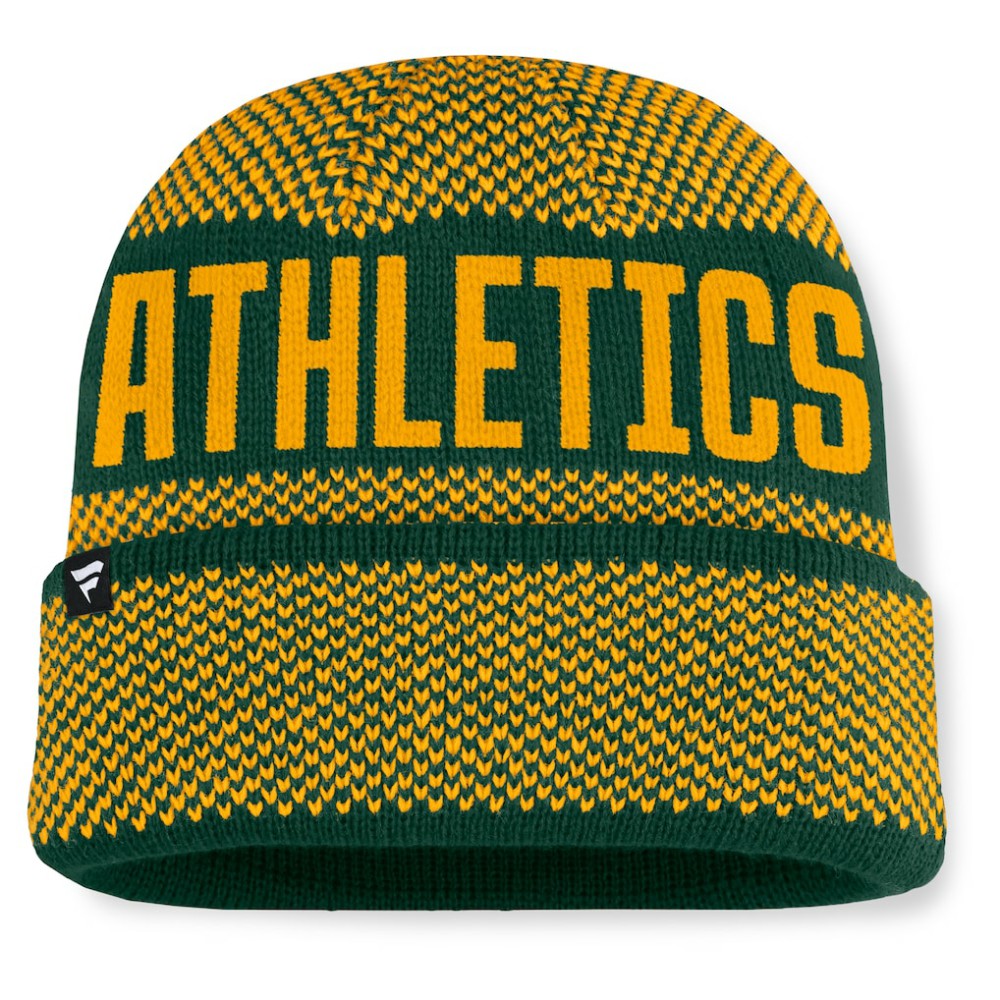 Athletics Fanatics Rotation Cuffed Knit Hat | MLB On Sale