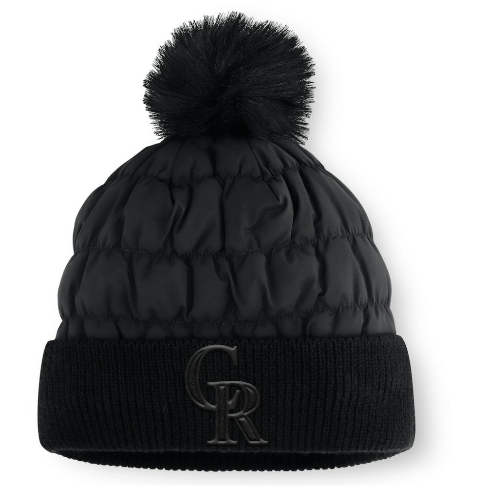 Colorado Rockies Fanatics Nightcap Cuffed Knit Hat with Pom | MLB Discount