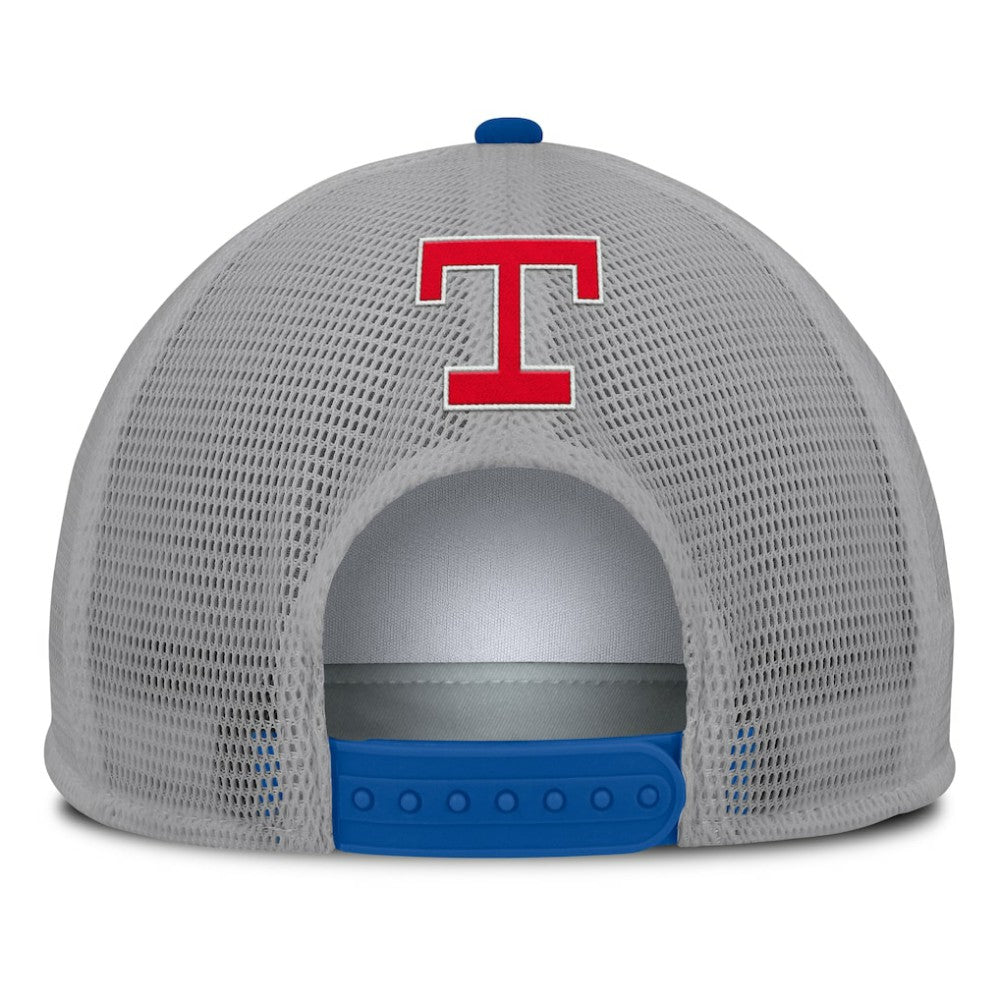Texas Rangers Fanatics Cranked Foam Front Patch Trucker Adjustable Hat | MLB Near me