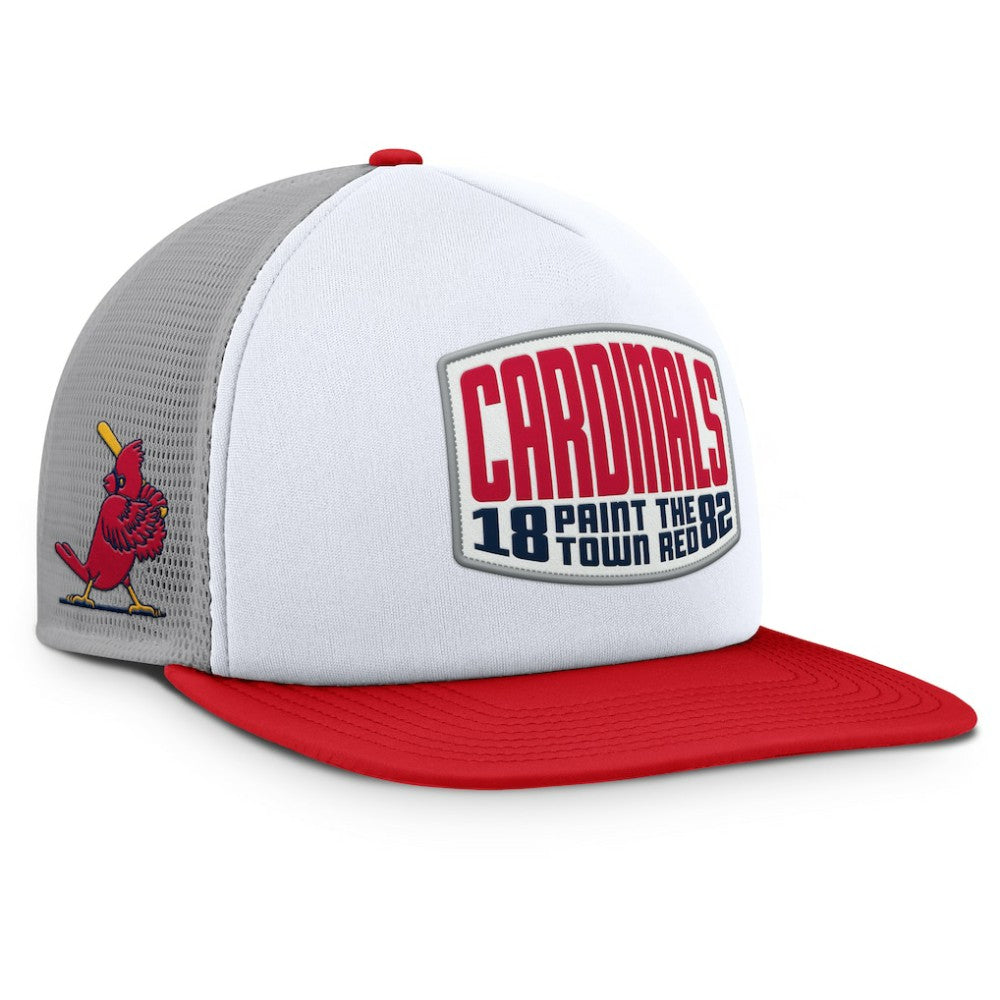 St. Louis Cardinals Fanatics Cranked Foam Front Patch Trucker Adjustable Hat | MLB For sale