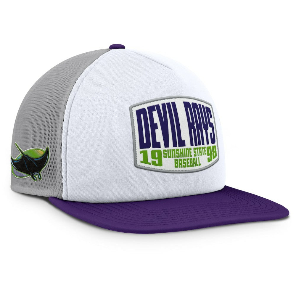 Tampa Bay Rays Fanatics Cranked Foam Front Patch Trucker Adjustable Hat | MLB Near me
