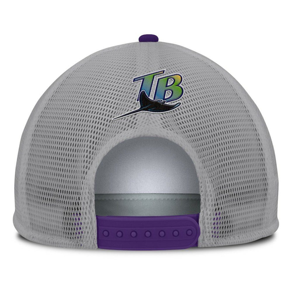 Tampa Bay Rays Fanatics Cranked Foam Front Patch Trucker Adjustable Hat | MLB Near me