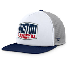Boston Red Sox Fanatics Cranked Foam Front Patch Trucker Adjustable Hat | MLB For sale
