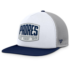 San Diego Padres Fanatics Cranked Foam Front Patch Trucker Adjustable Hat | MLB Discount