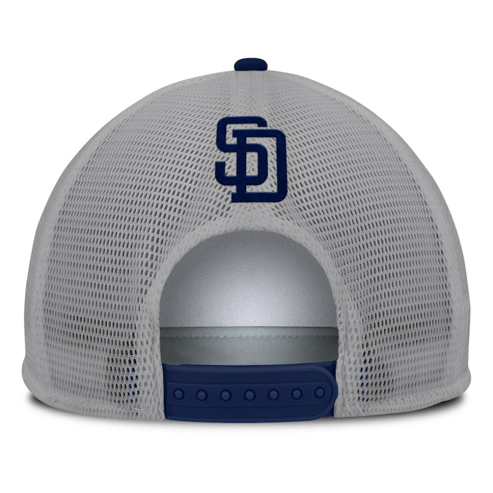 San Diego Padres Fanatics Cranked Foam Front Patch Trucker Adjustable Hat | MLB Discount