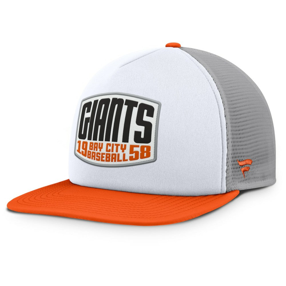 San Francisco Giants Fanatics Cranked Foam Front Patch Trucker Adjustable Hat | MLB Shop