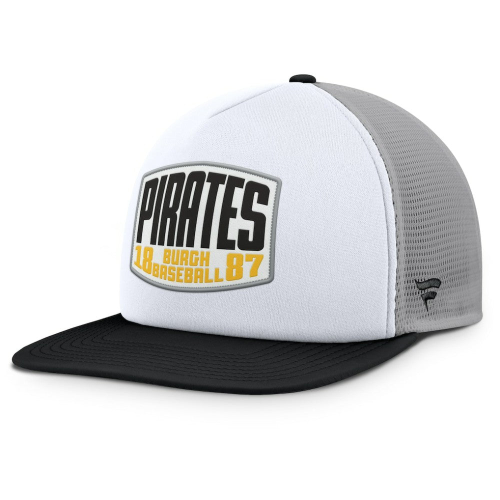 Pittsburgh Pirates Fanatics Cranked Foam Front Patch Trucker Adjustable Hat | MLB Online
