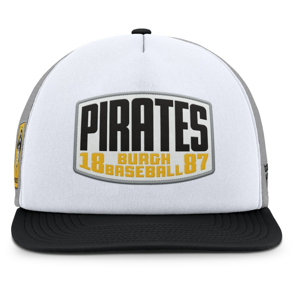 Pittsburgh Pirates Fanatics Cranked Foam Front Patch Trucker Adjustable Hat | MLB Online