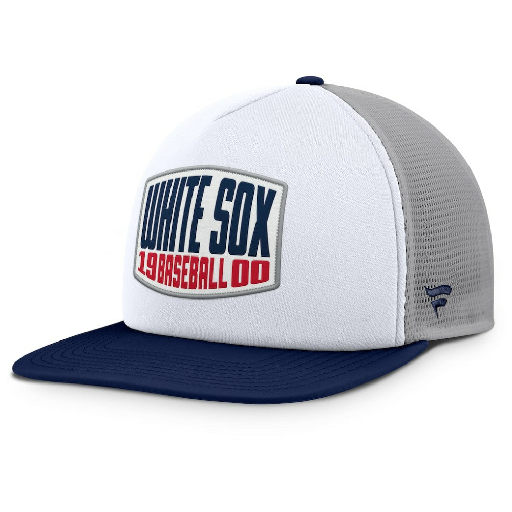 Chicago White Sox Fanatics Cranked Foam Front Patch Trucker Adjustable Hat | MLB Sale