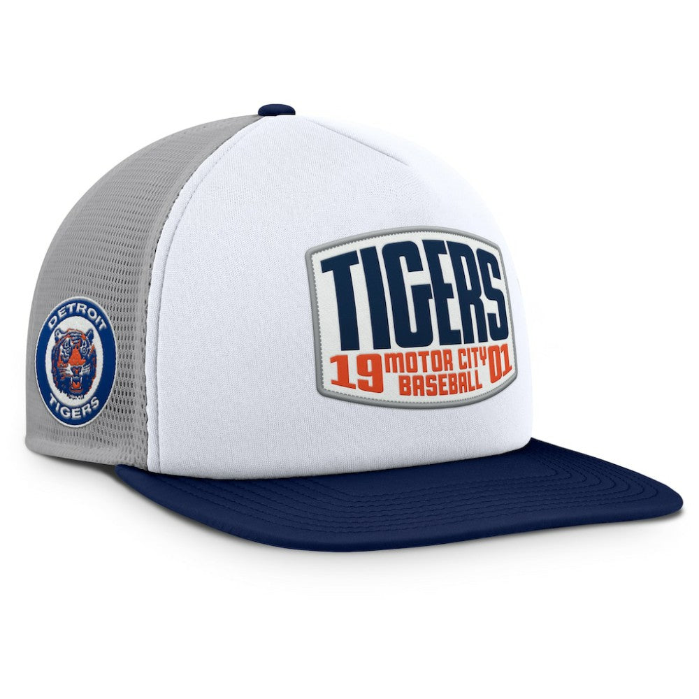 Detroit Tigers Fanatics Cranked Foam Front Patch Trucker Adjustable Hat | MLB On Sale