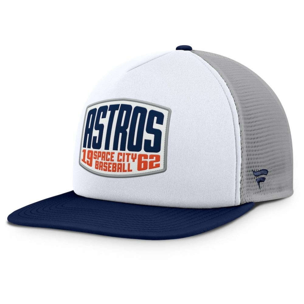 Houston Astros Fanatics Cranked Foam Front Patch Trucker Adjustable Hat | MLB Near me