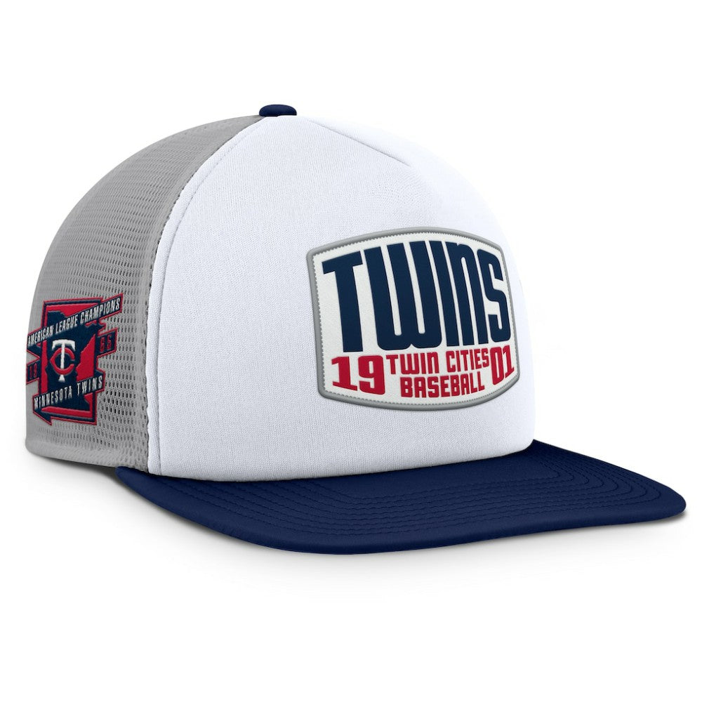 Minnesota Twins Fanatics Cranked Foam Front Patch Trucker Adjustable Hat | MLB Near me