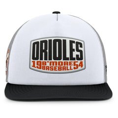 Baltimore Orioles Fanatics Cranked Foam Front Patch Trucker Adjustable Hat | MLB Outlet