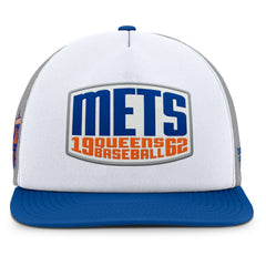 New York Mets Fanatics Cranked Foam Front Patch Trucker Adjustable Hat | MLB Near me