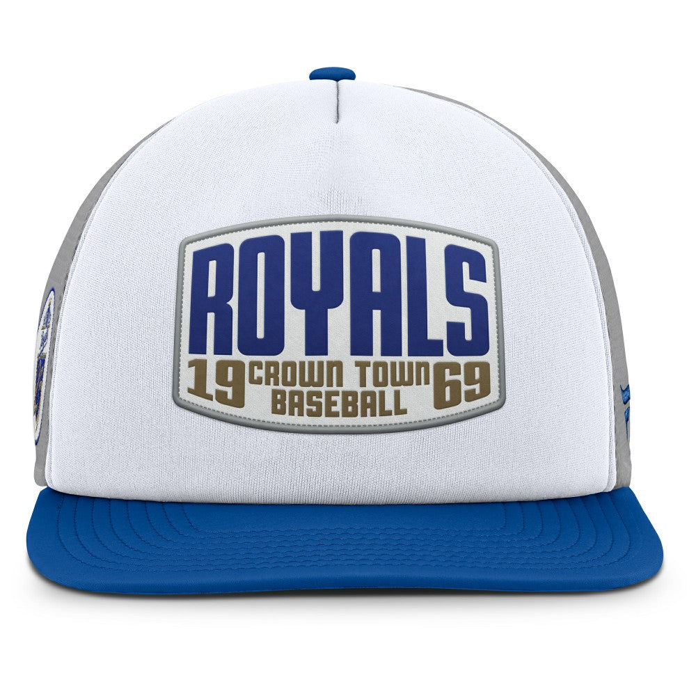 Kansas City Royals Fanatics Cranked Foam Front Patch Trucker Adjustable Hat | MLB US