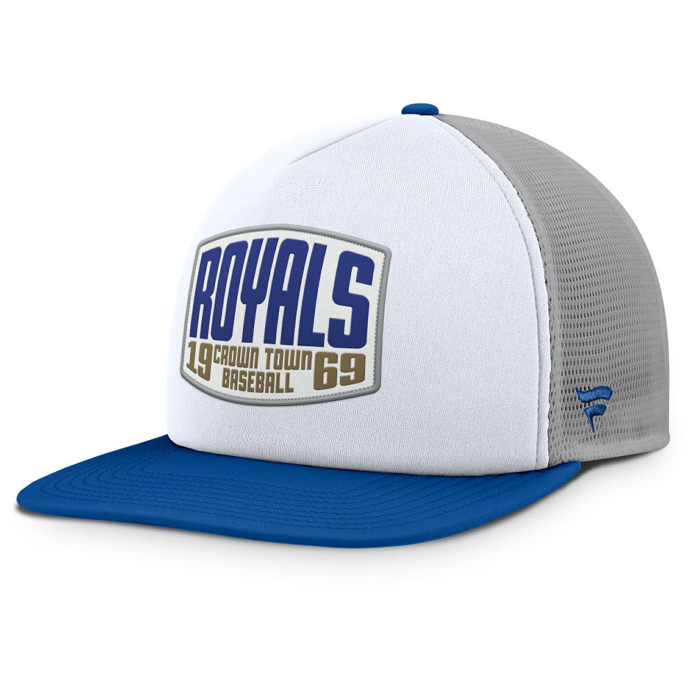 Kansas City Royals Fanatics Cranked Foam Front Patch Trucker Adjustable Hat | MLB US