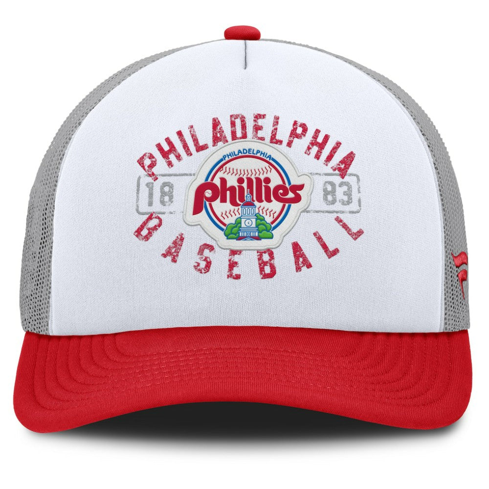 Philadelphia Phillies Fanatics Designated A-Frame Foam Front Trucker Adjustable Hat | MLB Shop