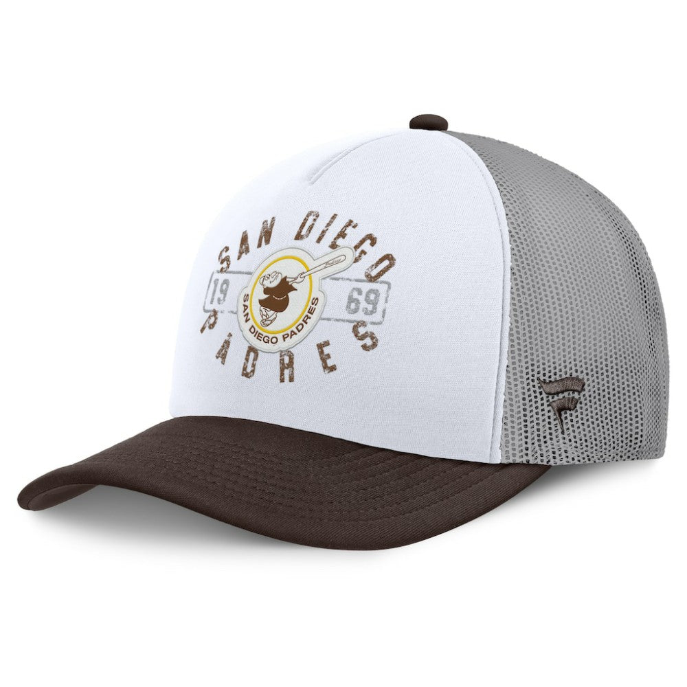 San Diego Padres Fanatics Designated A-Frame Foam Front Trucker Adjustable Hat | MLB Sale