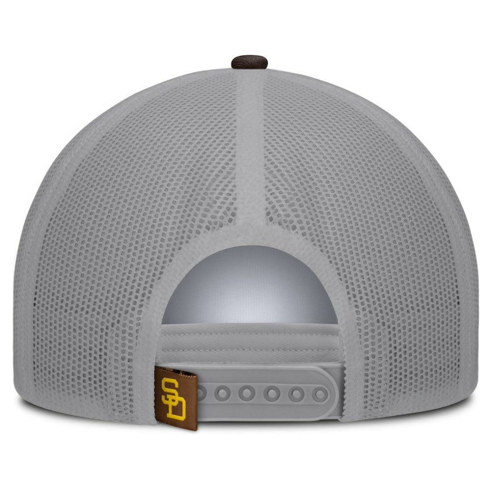 San Diego Padres Fanatics Designated A-Frame Foam Front Trucker Adjustable Hat | MLB Sale