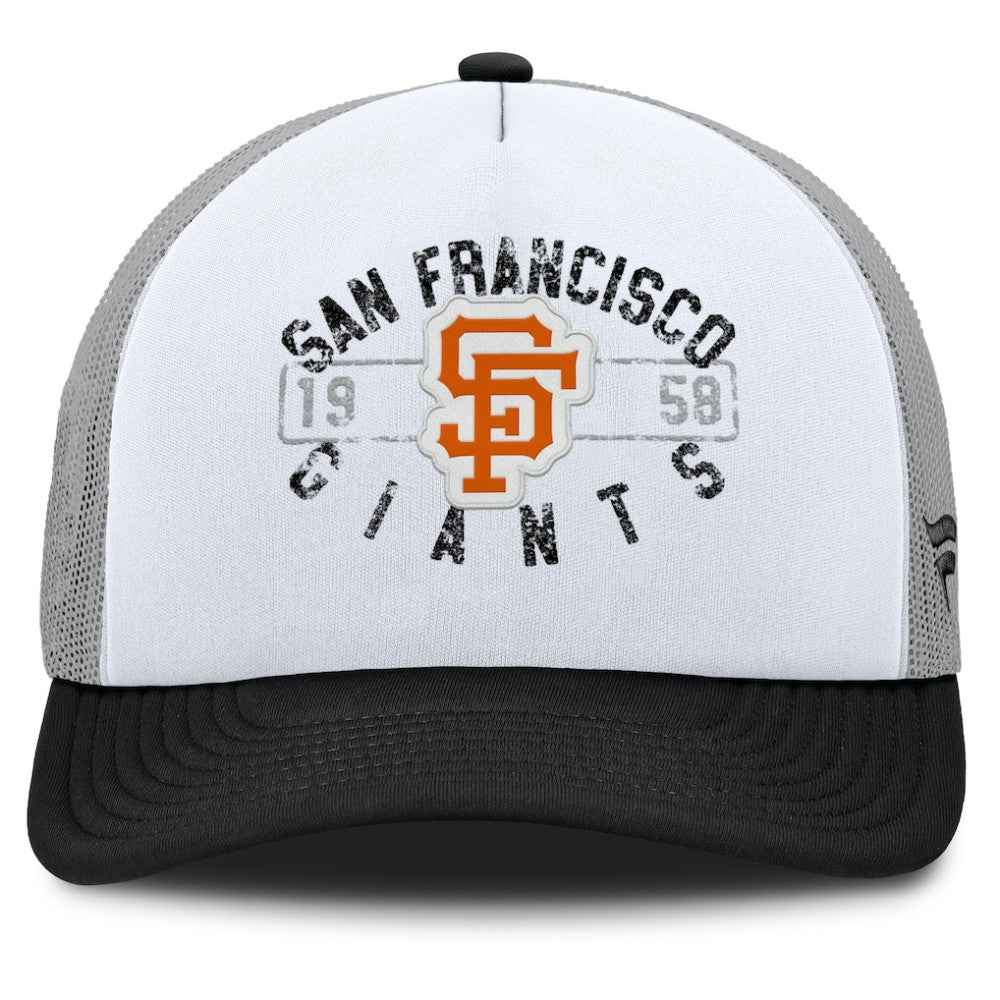 San Francisco Giants Fanatics Designated A-Frame Foam Front Trucker Adjustable Hat | MLB Outlet