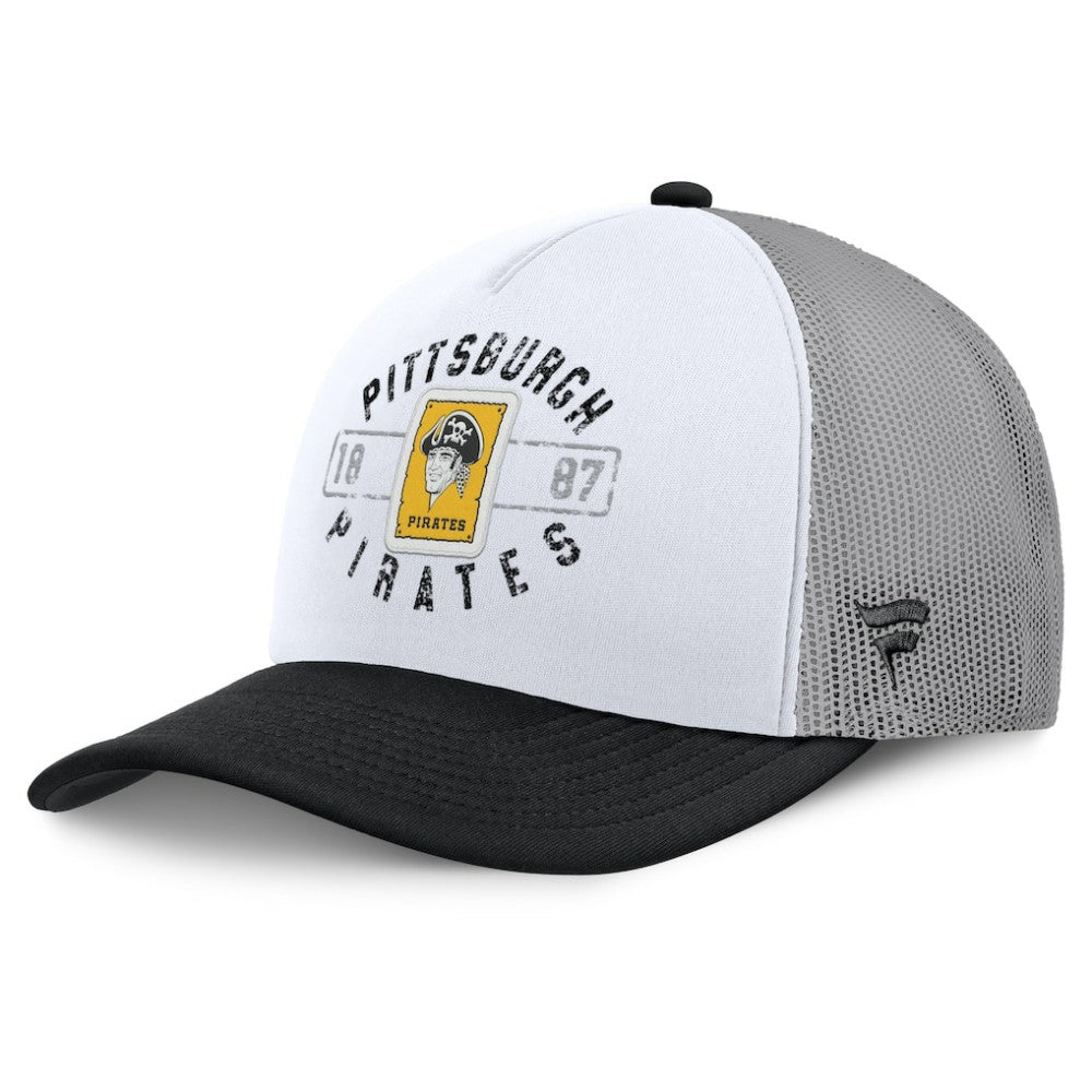 Pittsburgh Pirates Fanatics Designated A-Frame Foam Front Trucker Adjustable Hat | MLB Shop