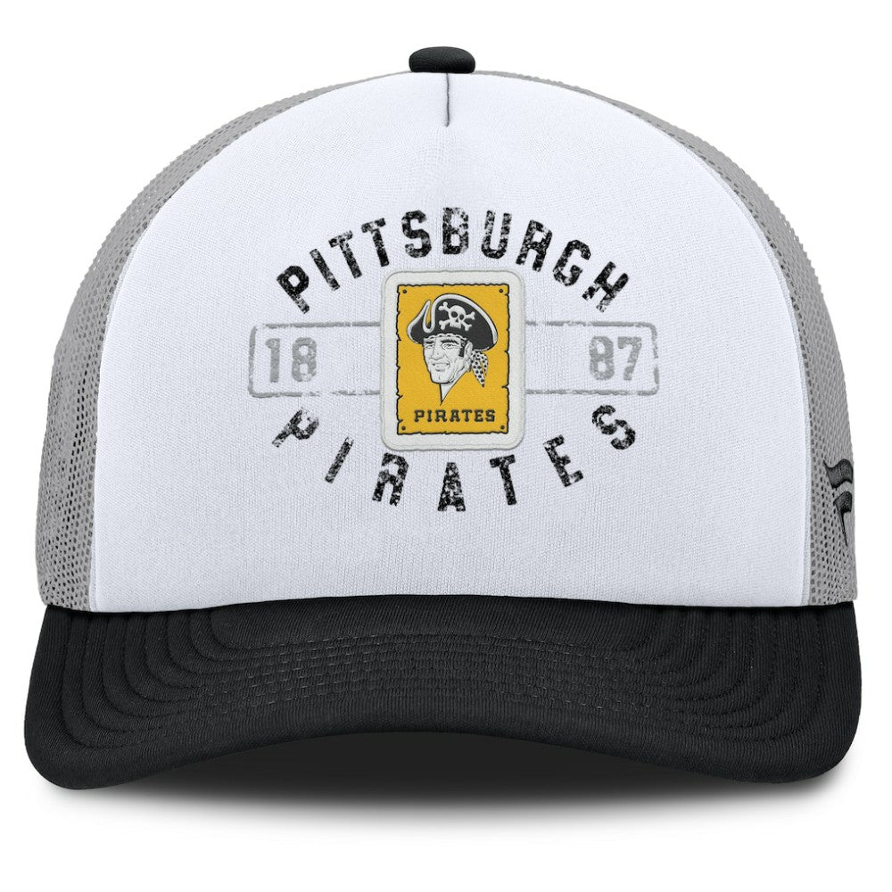 Pittsburgh Pirates Fanatics Designated A-Frame Foam Front Trucker Adjustable Hat | MLB Shop