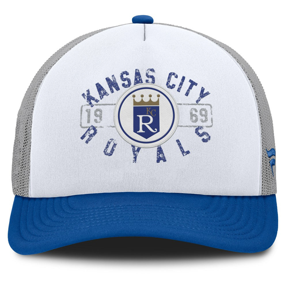Kansas City Royals Fanatics Designated A-Frame Foam Front Trucker Adjustable Hat | MLB Outlet
